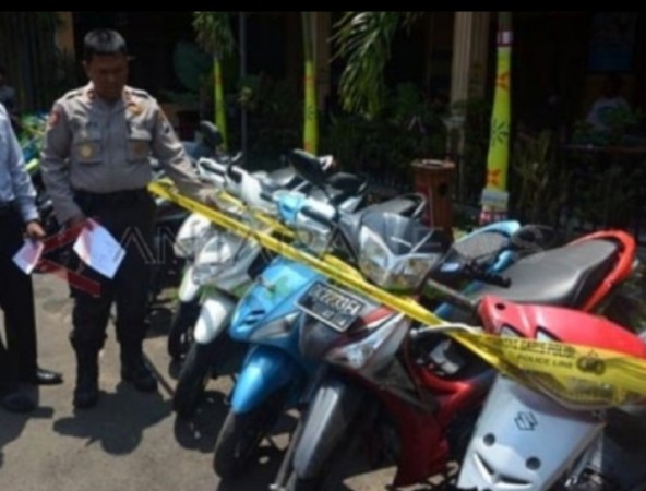 43 Motor Disita dari Ekspedisi, 5 Komplotan Curanmor Lintas Propinsi Digulung Polres Metro Jakut