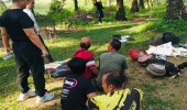Polsek Padang Ratu Gerebek Judi Sabung Ayam, 5 Warga dan 17 Sepeda Motor Diamankan
