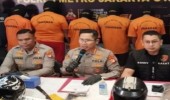 Lima Pelaku Begal Sadis Ditangkap Penyidik Polres Jakut Tiga Buron