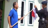 Brimob Lampung Tanamkan Semangat Nasionalisme pada Masyarakat