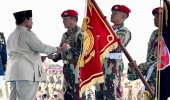 Presiden RI Prabowo Subianto Hadiri Upacara Gelar Pasukan Operasional dan Kehormatan Militer